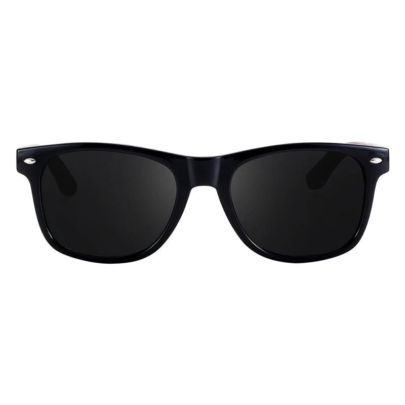 BOSCARA Black Walnut Wooden Sunglasses — UV400 Polarized