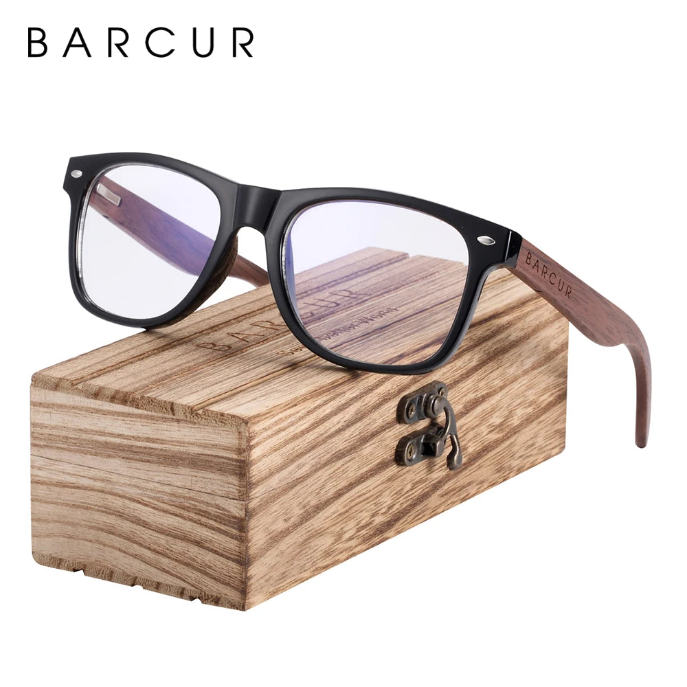 BOSCARA Black Walnut Wooden Sunglasses — UV400 Polarized
