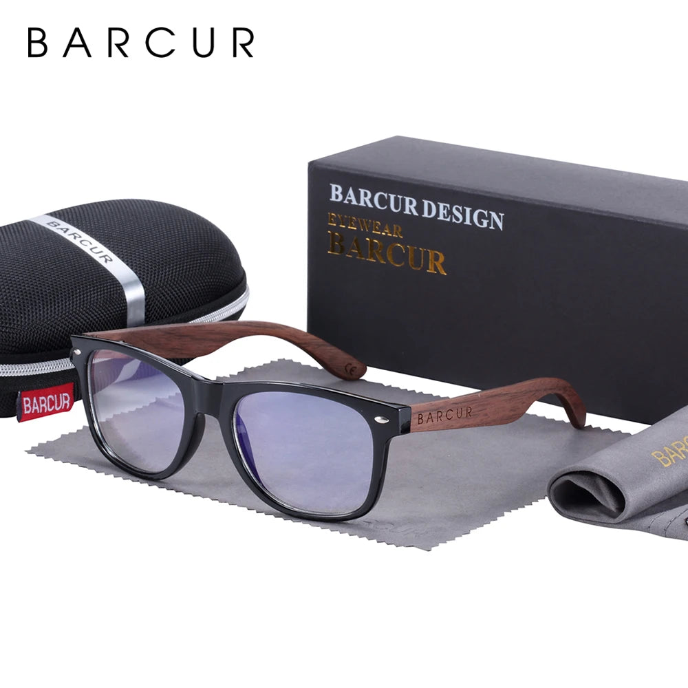 BOSCARA Black Walnut Wooden Sunglasses — UV400 Polarized