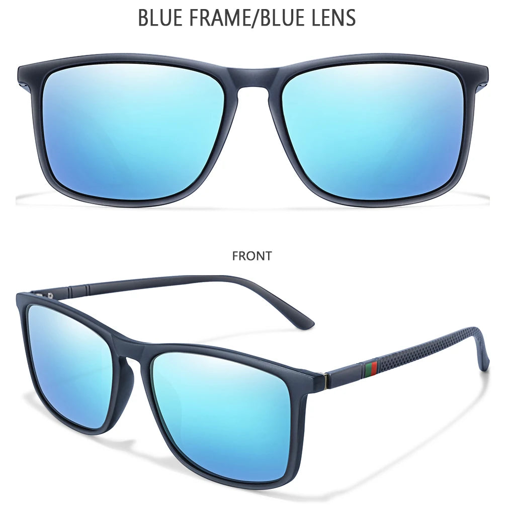 BOSCARA Vintage Square Sunglasses — UV400 Polarized