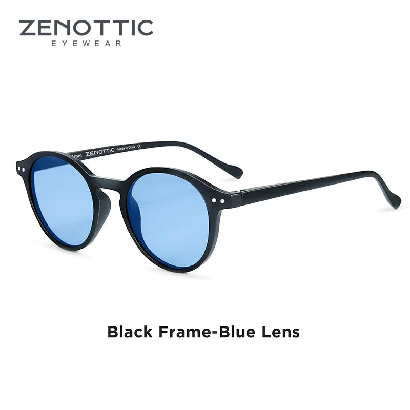 BOSCARA Retro Round Sunglasses — UV400 Polarized
