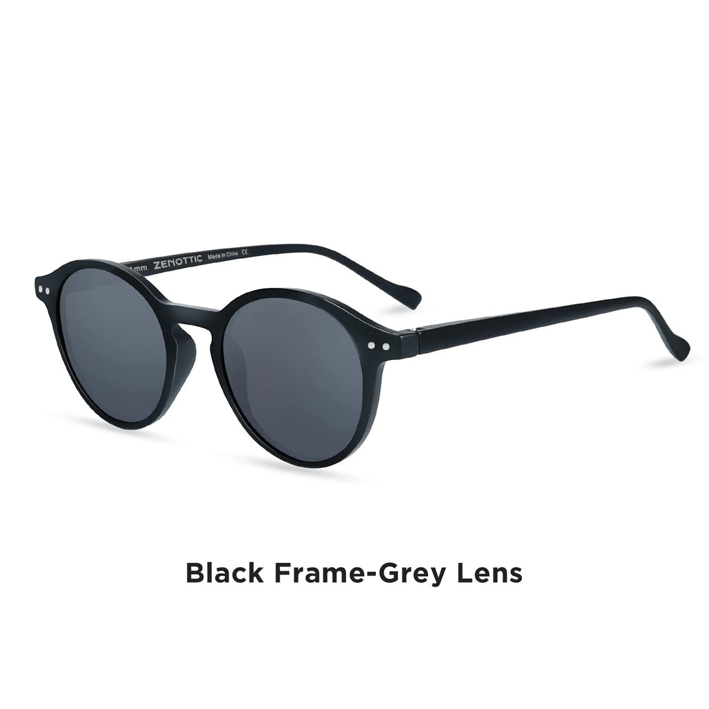 BOSCARA Retro Round Sunglasses — UV400 Polarized