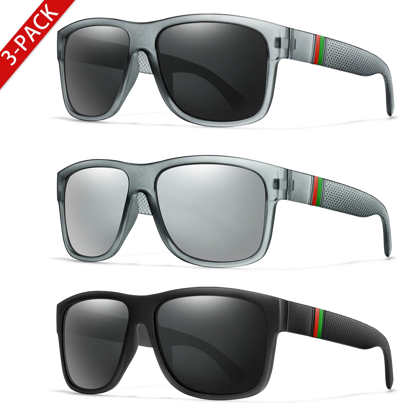 BOSCARA Classic Square Sunglasses — UV400 Polarized