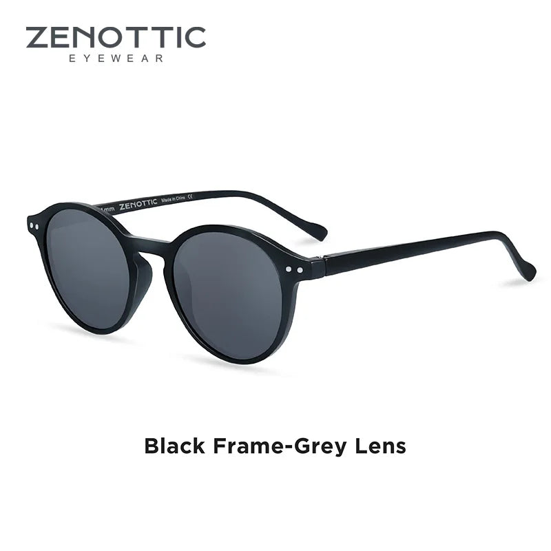 BOSCARA Retro Round Sunglasses — UV400 Polarized