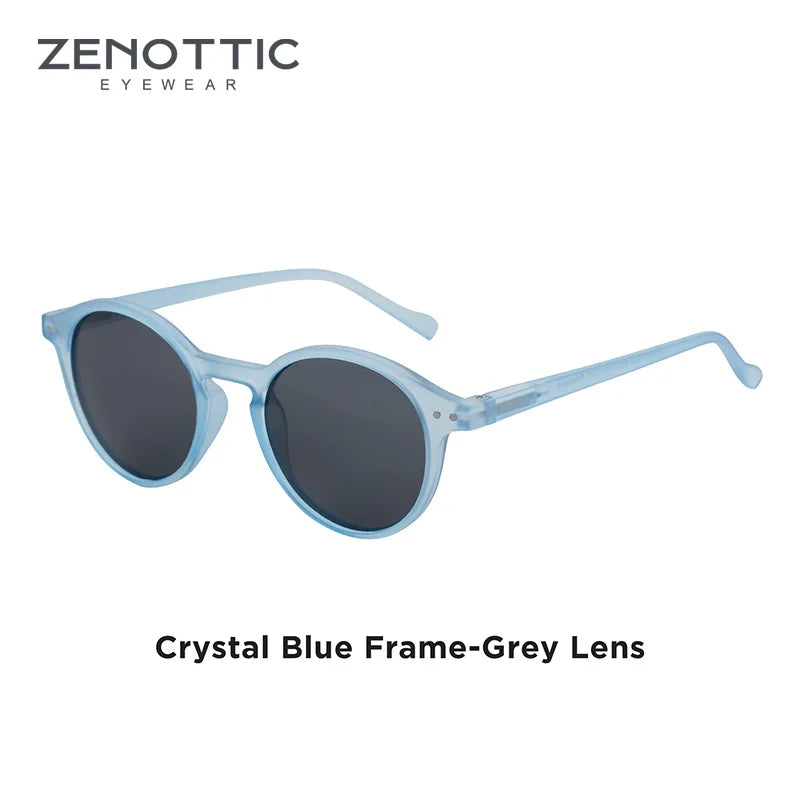 BOSCARA Retro Round Sunglasses — UV400 Polarized