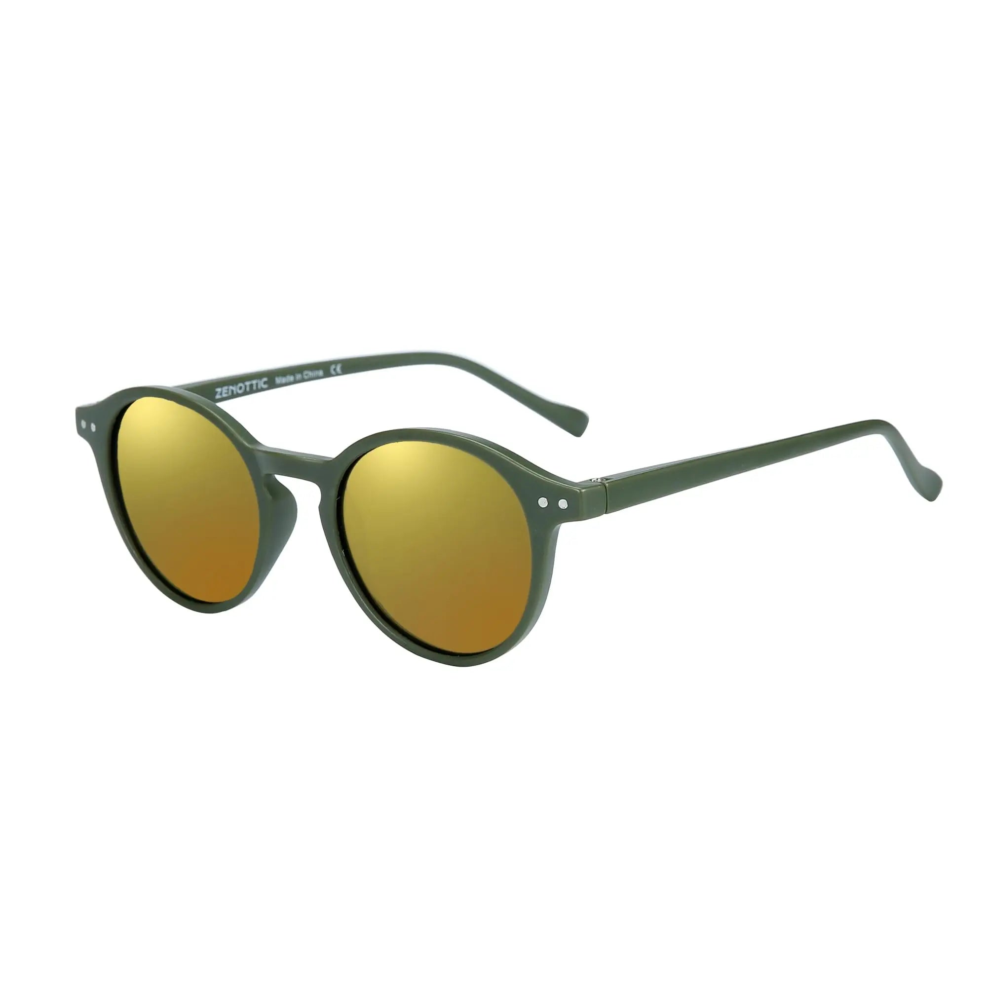 BOSCARA Retro Round Sunglasses — UV400 Polarized