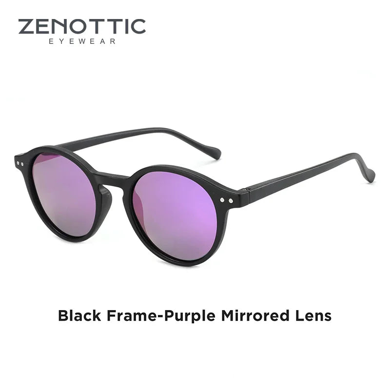 BOSCARA Retro Round Sunglasses — UV400 Polarized