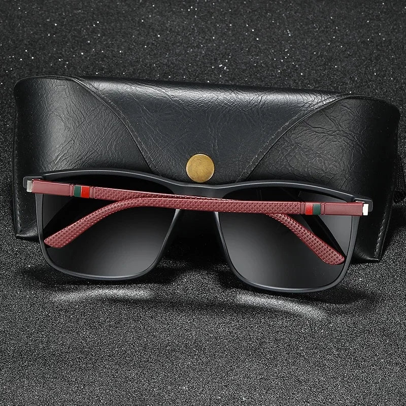 BOSCARA Vintage Square Sunglasses — UV400 Polarized