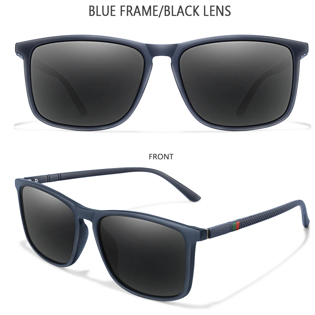 BOSCARA Vintage Square Sunglasses — UV400 Polarized