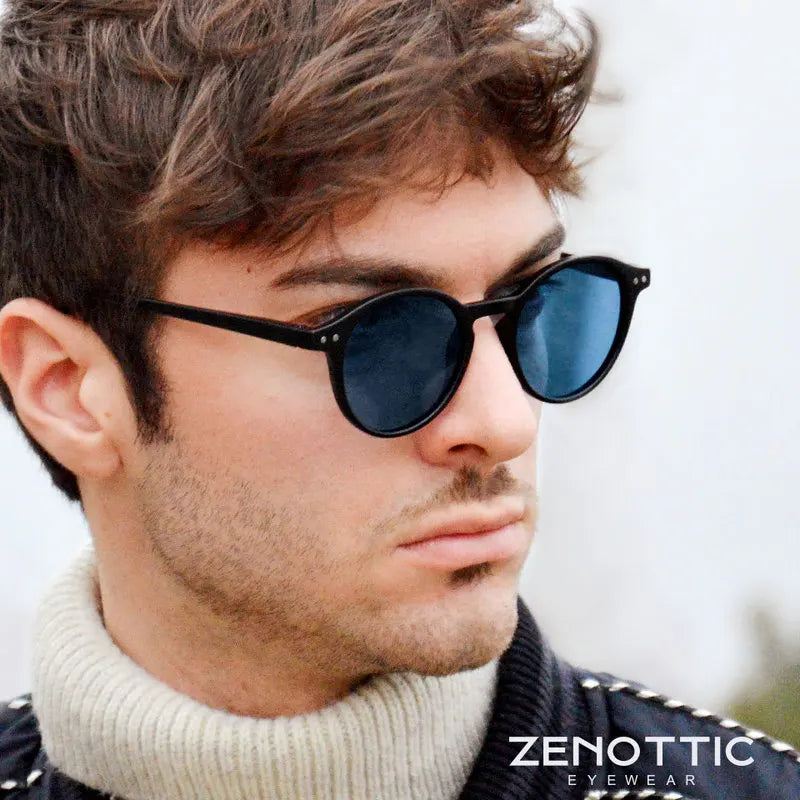BOSCARA Retro Round Sunglasses — UV400 Polarized