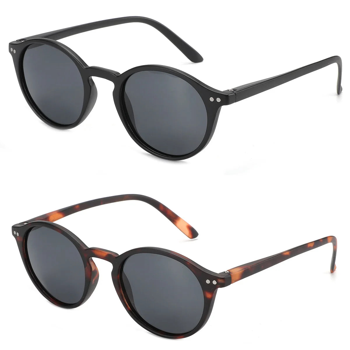 BOSCARA Retro Round Sunglasses — UV400 Polarized