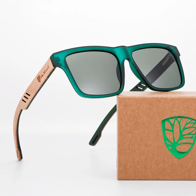 BOSCARA walnut wooden sunglasses