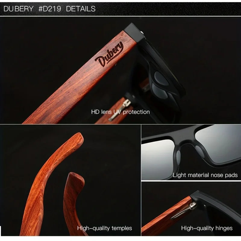 BOSCARA Sport Wood Sunglasses — UV400 Polarized