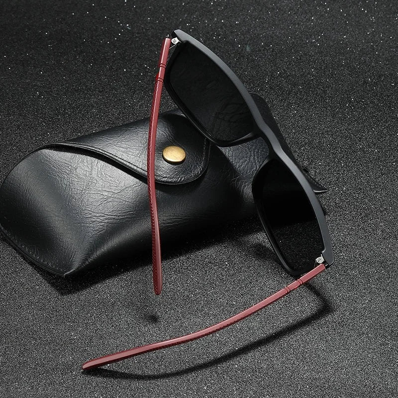 BOSCARA Vintage Square Sunglasses — UV400 Polarized