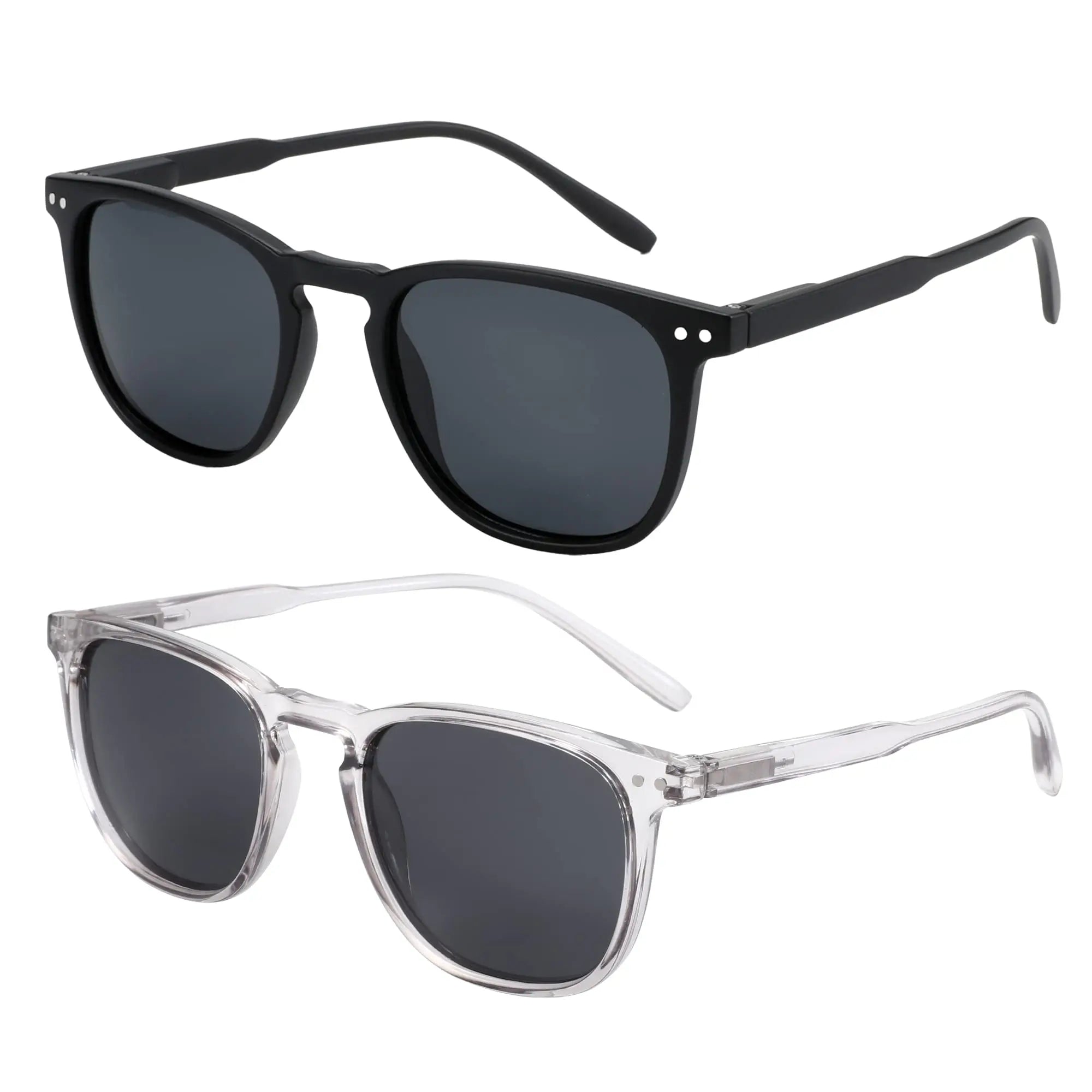 BOSCARA Retro Round Sunglasses — UV400 Polarized