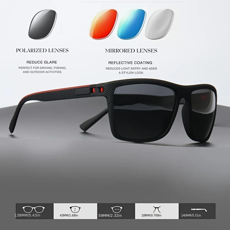 BOSCARA Classic Square Sunglasses — UV400 Polarized