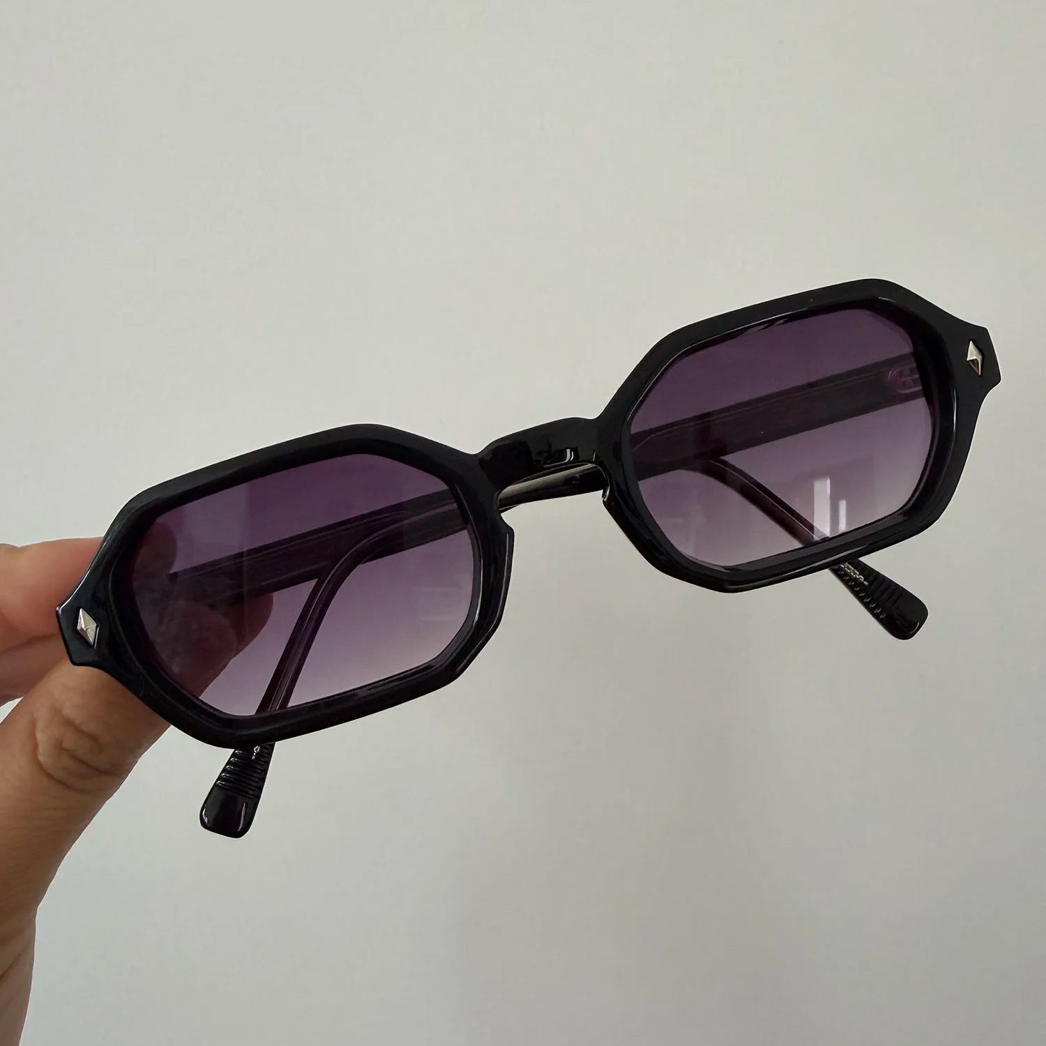 BOSCARA Vintage Hexagon Sunglasses — UV400 Protection