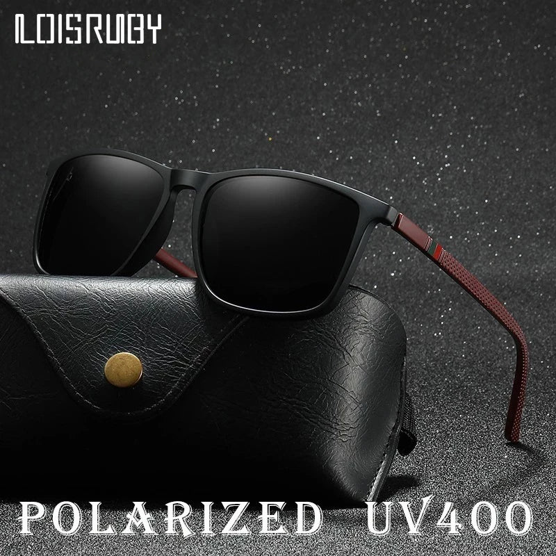 BOSCARA Vintage Square Sunglasses — UV400 Polarized