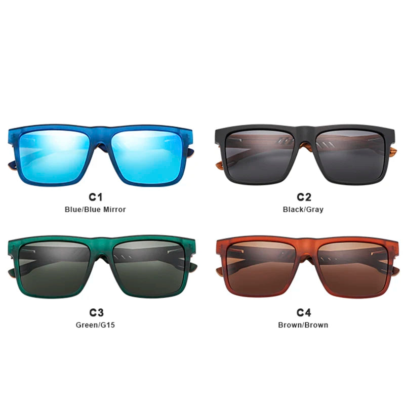 BOSCARA walnut wooden sunglasses