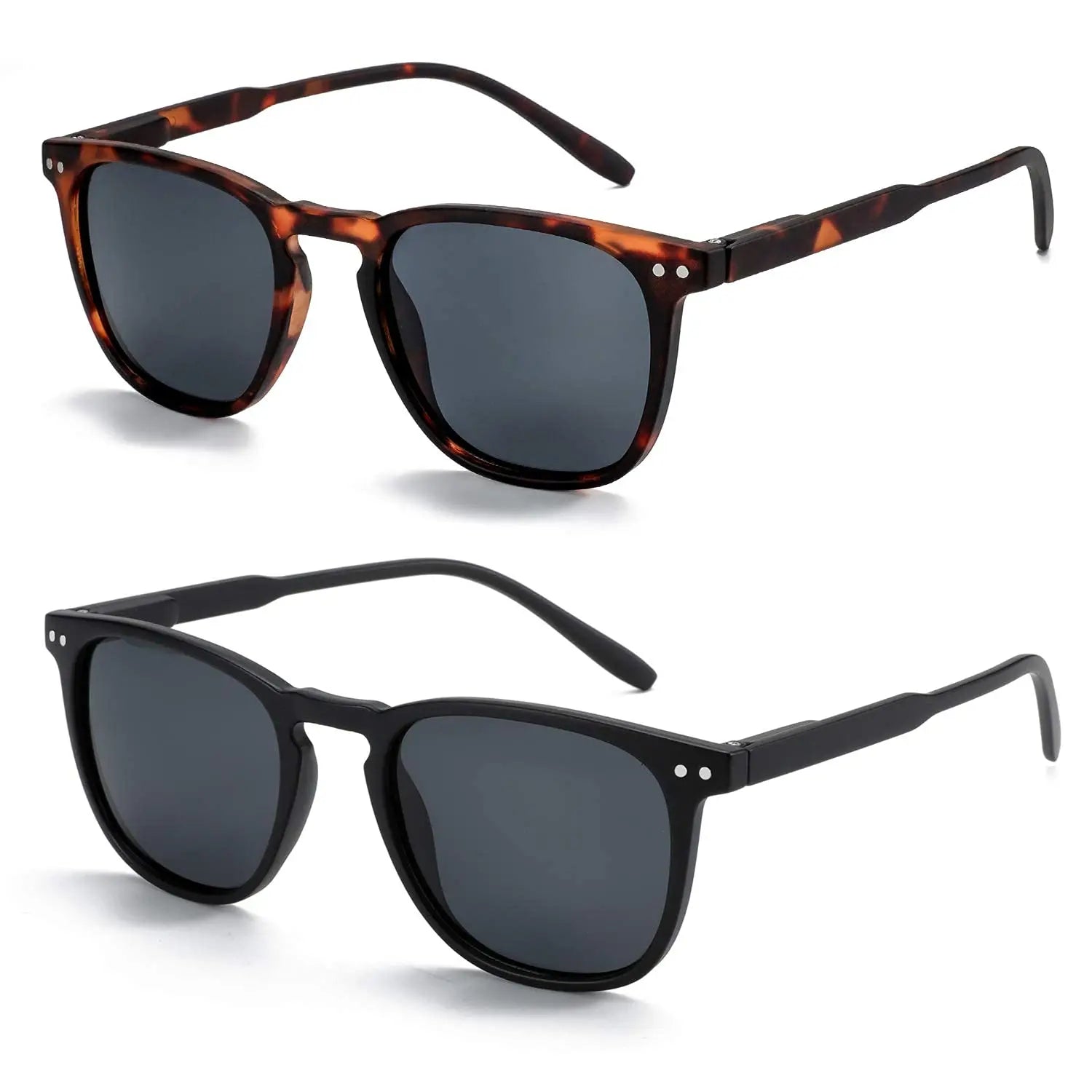 BOSCARA Retro Round Sunglasses — UV400 Polarized