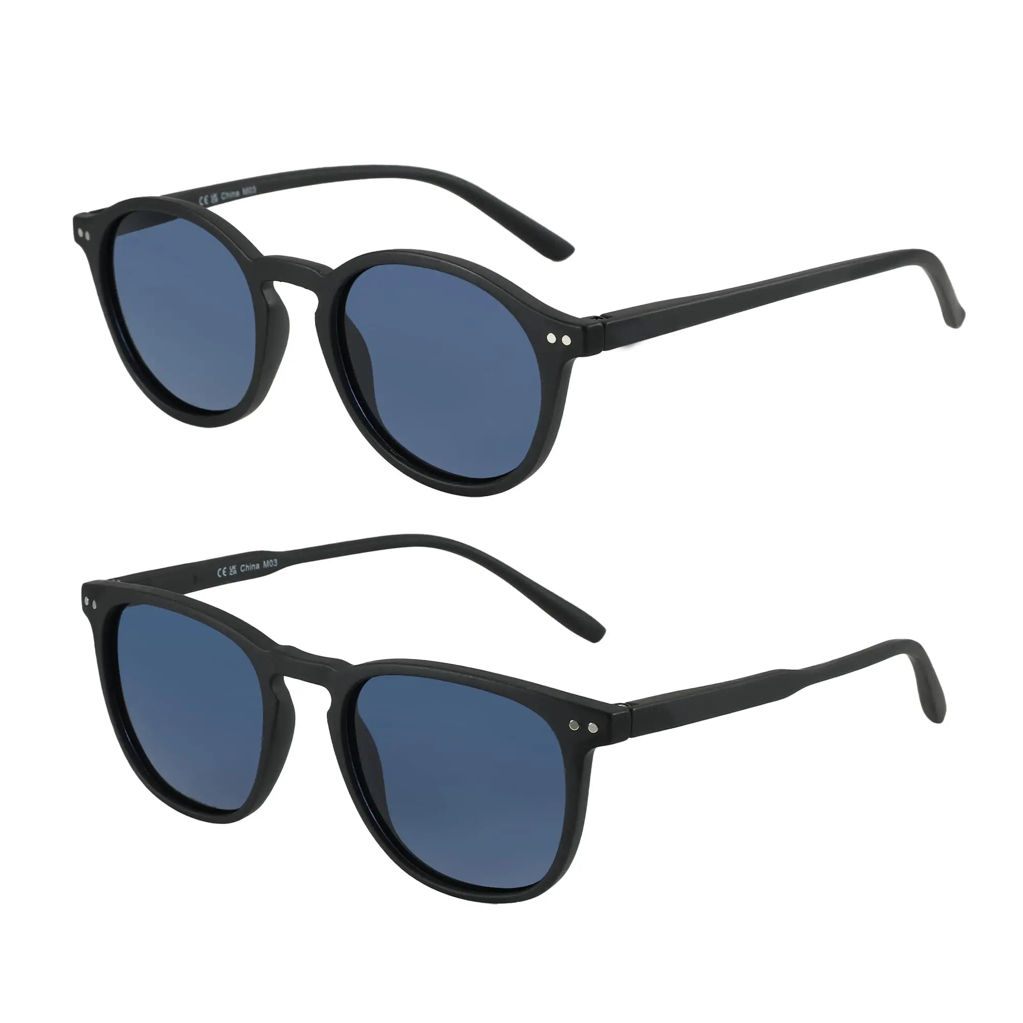BOSCARA Retro Round Sunglasses — UV400 Polarized