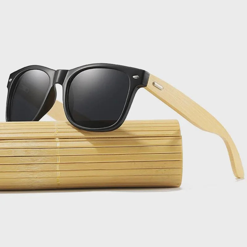 BOSCARA Bamboo Wood Sunglasses — UV400 Polarize