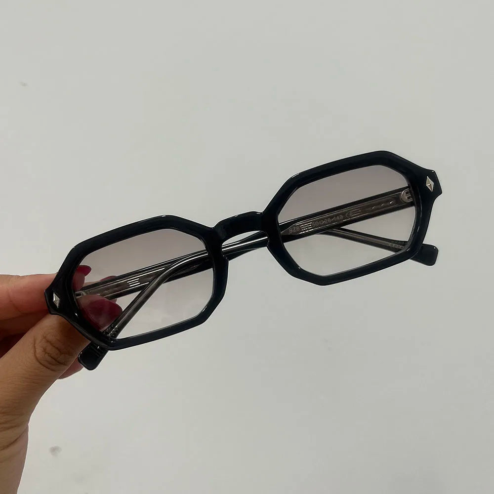 BOSCARA Vintage Hexagon Sunglasses — UV400 Protection