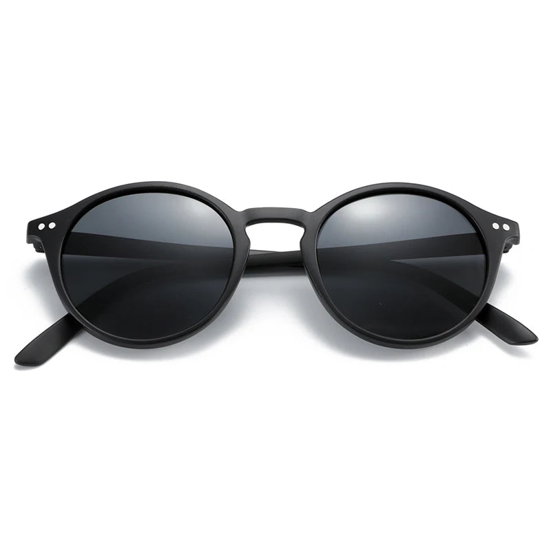 BOSCARA Retro Round Sunglasses — UV400 Polarized