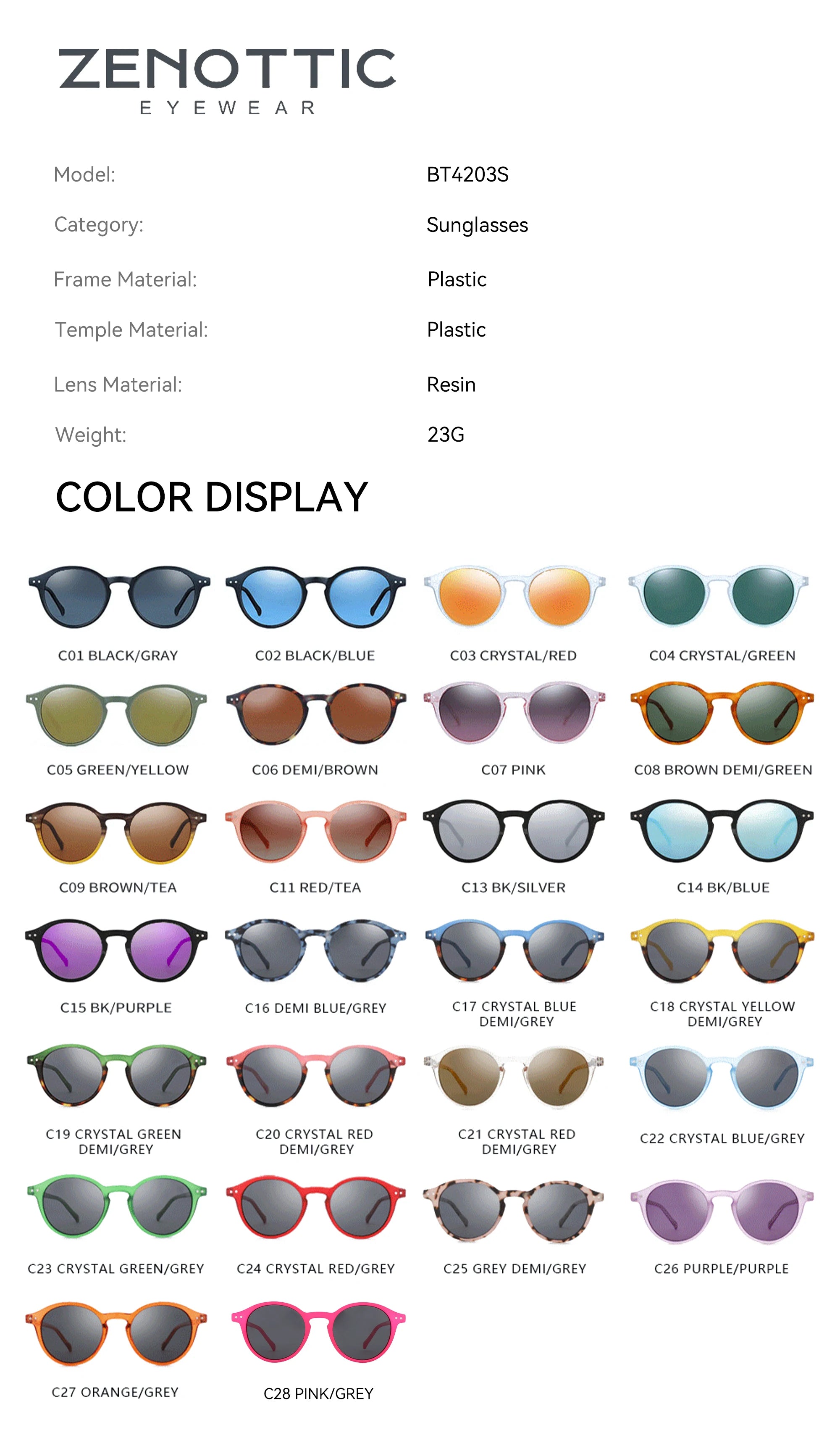 BOSCARA Retro Round Sunglasses — UV400 Polarized