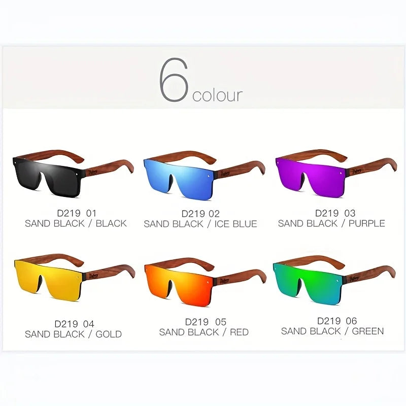 BOSCARA Sport Wood Sunglasses — UV400 Polarized