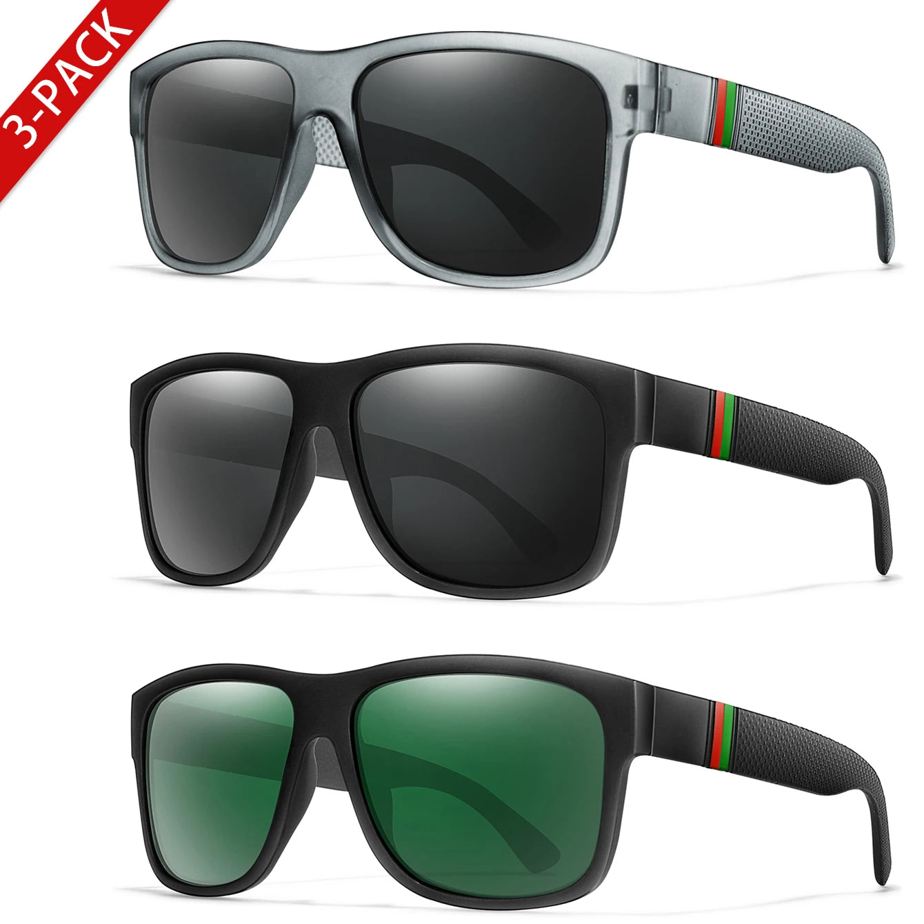 BOSCARA Classic Square Sunglasses — UV400 Polarized