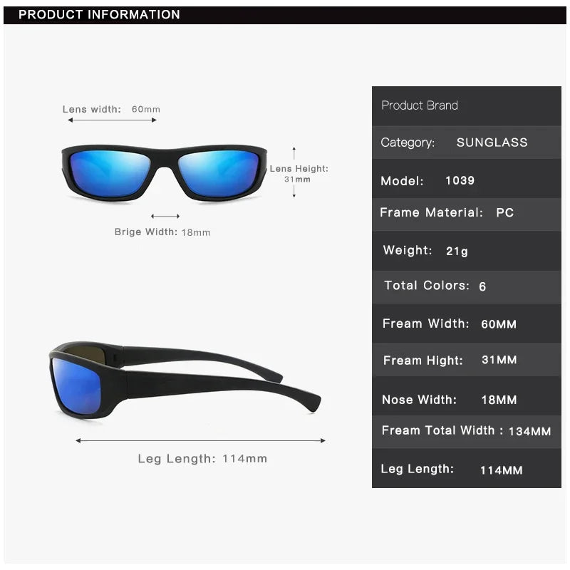 BOSCARA Sport Polarized Sunglasses — UV400