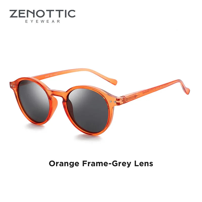 BOSCARA Retro Round Sunglasses — UV400 Polarized